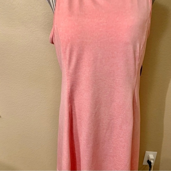 NWT Athletic Dress Large Harmony & Balance Coral Pink Racerback Stretch Slvlss - Picture 3 of 16